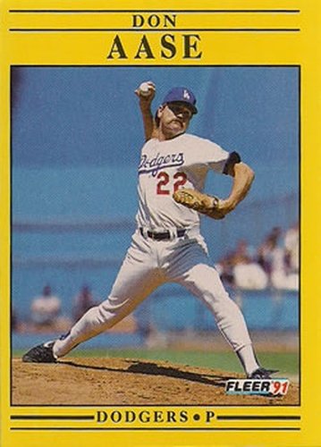 #193 Don Aase - Los Angeles Dodgers - 1991 Fleer Baseball