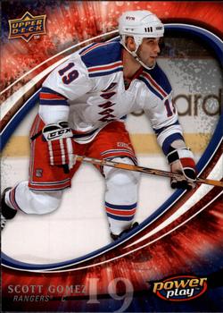 #193 Scott Gomez - New York Rangers - 2008-09 Upper Deck Power Play Box Set Hockey