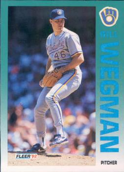 #193 Bill Wegman - Milwaukee Brewers - 1992 Fleer Baseball