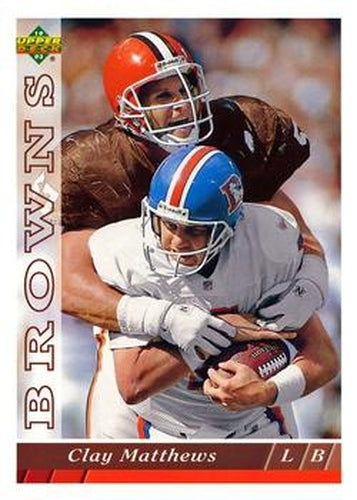 #193 Clay Matthews - Cleveland Browns - 1993 Upper Deck Football