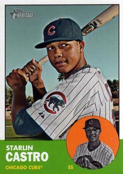 #193a Starlin Castro - Chicago Cubs - 2012 Topps Heritage Baseball
