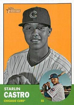 #193b Starlin Castro - Chicago Cubs - 2012 Topps Heritage Baseball