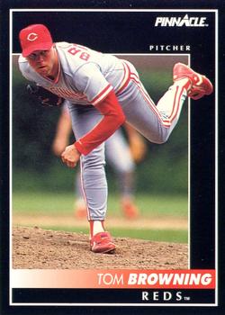 #101 Tom Browning - Cincinnati Reds - 1992 Pinnacle Baseball