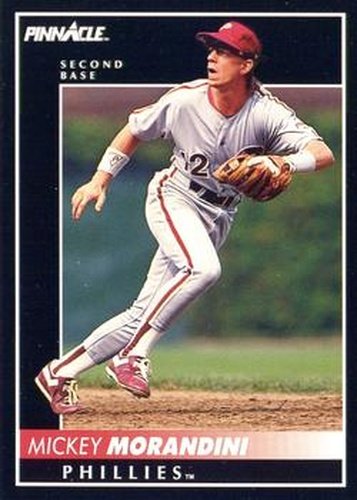 #103 Mickey Morandini - Philadelphia Phillies - 1992 Pinnacle Baseball