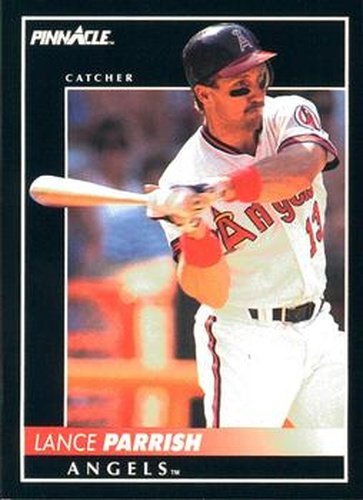 #105 Lance Parrish - California Angels - 1992 Pinnacle Baseball