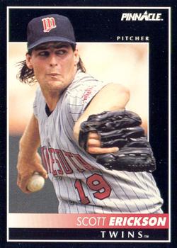 #106 Scott Erickson - Minnesota Twins - 1992 Pinnacle Baseball