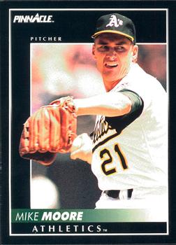 #109 Mike Moore - Oakland Athletics - 1992 Pinnacle Baseball