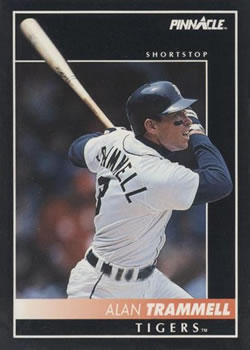 #113 Alan Trammell - Detroit Tigers - 1992 Pinnacle Baseball