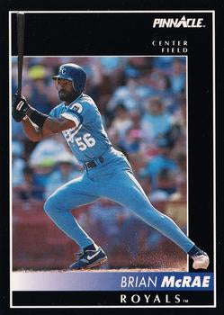 #117 Brian McRae - Kansas City Royals - 1992 Pinnacle Baseball