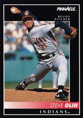 #120 Steve Olin - Cleveland Indians - 1992 Pinnacle Baseball