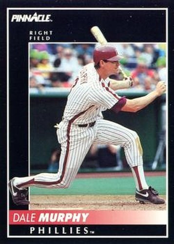 #124 Dale Murphy - Philadelphia Phillies - 1992 Pinnacle Baseball