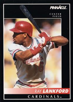 #126 Ray Lankford - St. Louis Cardinals - 1992 Pinnacle Baseball
