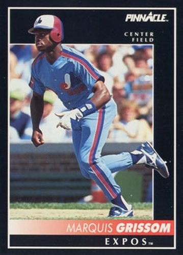 #129 Marquis Grissom - Montreal Expos - 1992 Pinnacle Baseball