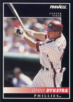 #12 Lenny Dykstra - Philadelphia Phillies - 1992 Pinnacle Baseball