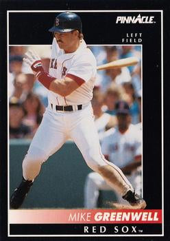 #131 Mike Greenwell - Boston Red Sox - 1992 Pinnacle Baseball