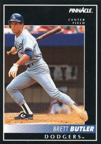 #133 Brett Butler - Los Angeles Dodgers - 1992 Pinnacle Baseball