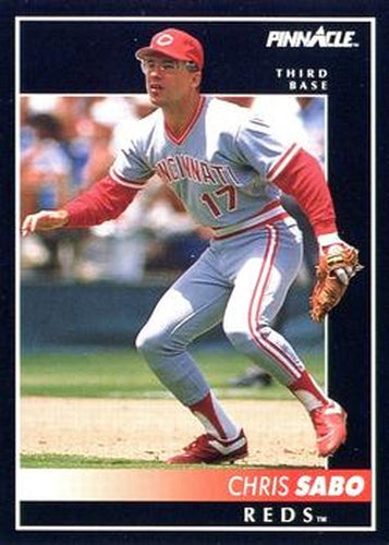 #135 Chris Sabo - Cincinnati Reds - 1992 Pinnacle Baseball