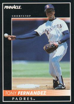#137 Tony Fernandez - San Diego Padres - 1992 Pinnacle Baseball