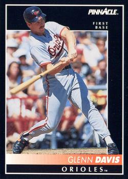 #138 Glenn Davis - Baltimore Orioles - 1992 Pinnacle Baseball