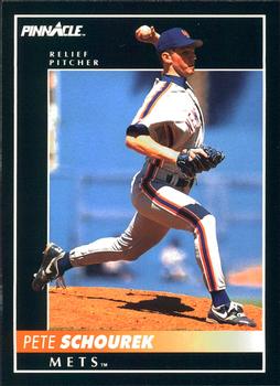 #141 Pete Schourek - New York Mets - 1992 Pinnacle Baseball