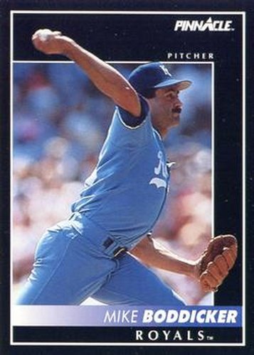 #142 Mike Boddicker - Kansas City Royals - 1992 Pinnacle Baseball