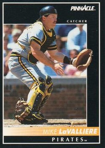 #146 Mike LaValliere - Pittsburgh Pirates - 1992 Pinnacle Baseball