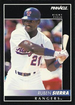 #14 Ruben Sierra - Texas Rangers - 1992 Pinnacle Baseball