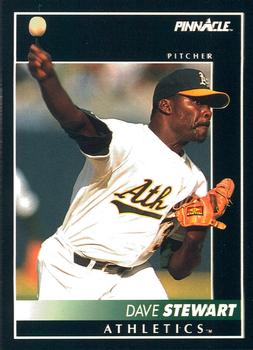 #157 Dave Stewart - Oakland Athletics - 1992 Pinnacle Baseball