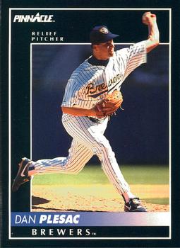 #162 Dan Plesac - Milwaukee Brewers - 1992 Pinnacle Baseball