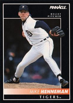 #164 Mike Henneman - Detroit Tigers - 1992 Pinnacle Baseball