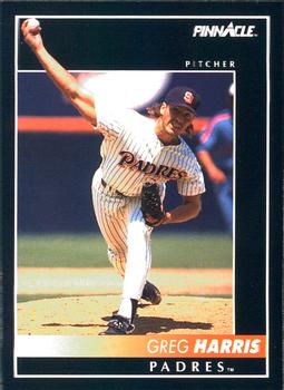 #169 Greg Harris - San Diego Padres - 1992 Pinnacle Baseball