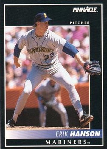 #188 Erik Hanson - Seattle Mariners - 1992 Pinnacle Baseball
