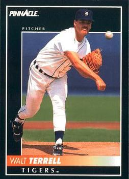 #190 Walt Terrell - Detroit Tigers - 1992 Pinnacle Baseball