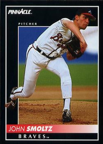 #191 John Smoltz - Atlanta Braves - 1992 Pinnacle Baseball