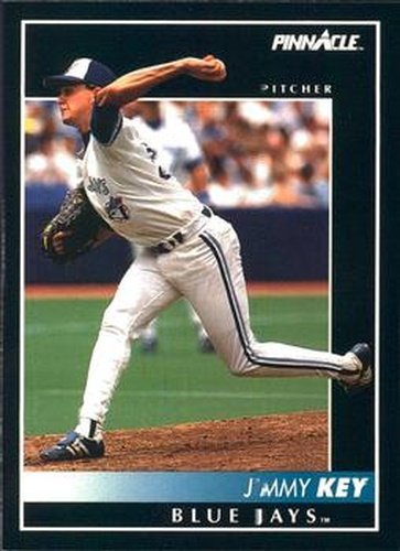 #193 Jimmy Key - Toronto Blue Jays - 1992 Pinnacle Baseball