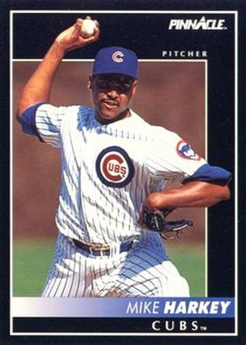 #197 Mike Harkey - Chicago Cubs - 1992 Pinnacle Baseball