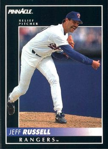 #209 Jeff Russell - Texas Rangers - 1992 Pinnacle Baseball
