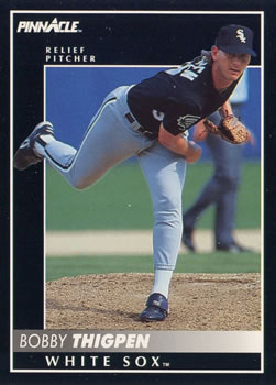 #214 Bobby Thigpen - Chicago White Sox - 1992 Pinnacle Baseball