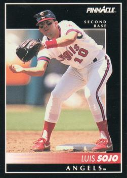 #223 Luis Sojo - California Angels - 1992 Pinnacle Baseball
