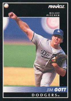 #228 Jim Gott - Los Angeles Dodgers - 1992 Pinnacle Baseball