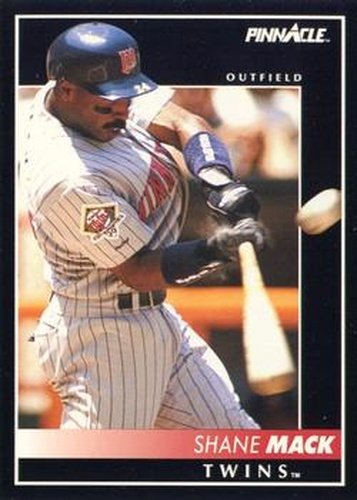 #230 Shane Mack - Minnesota Twins - 1992 Pinnacle Baseball
