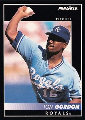 #238 Tom Gordon - Kansas City Royals - 1992 Pinnacle Baseball