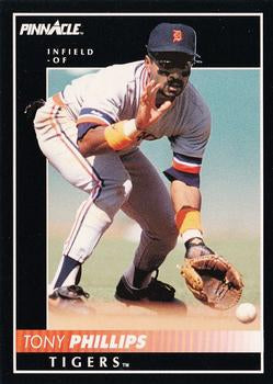 #243 Tony Phillips - Detroit Tigers - 1992 Pinnacle Baseball