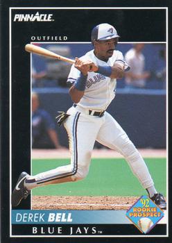 #250 Derek Bell - Toronto Blue Jays - 1992 Pinnacle Baseball