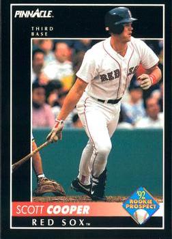 #252 Scott Cooper - Boston Red Sox - 1992 Pinnacle Baseball