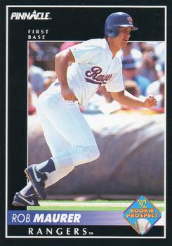 #273 Rob Maurer - Texas Rangers - 1992 Pinnacle Baseball