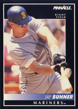 #27 Jay Buhner - Seattle Mariners - 1992 Pinnacle Baseball