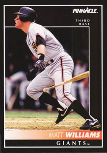 #28 Matt Williams - San Francisco Giants - 1992 Pinnacle Baseball