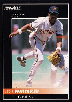 #29 Lou Whitaker - Detroit Tigers - 1992 Pinnacle Baseball
