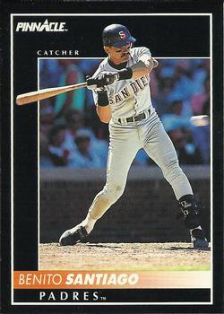 #2 Benito Santiago - San Diego Padres - 1992 Pinnacle Baseball